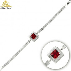 Gümüş Zirkon Taşlı Bilezik / Bileklik